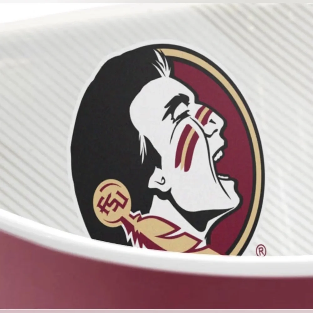 NCAA Florida State Seminoles Serving Bowl: Melamine Rounded Square, 15-Volume